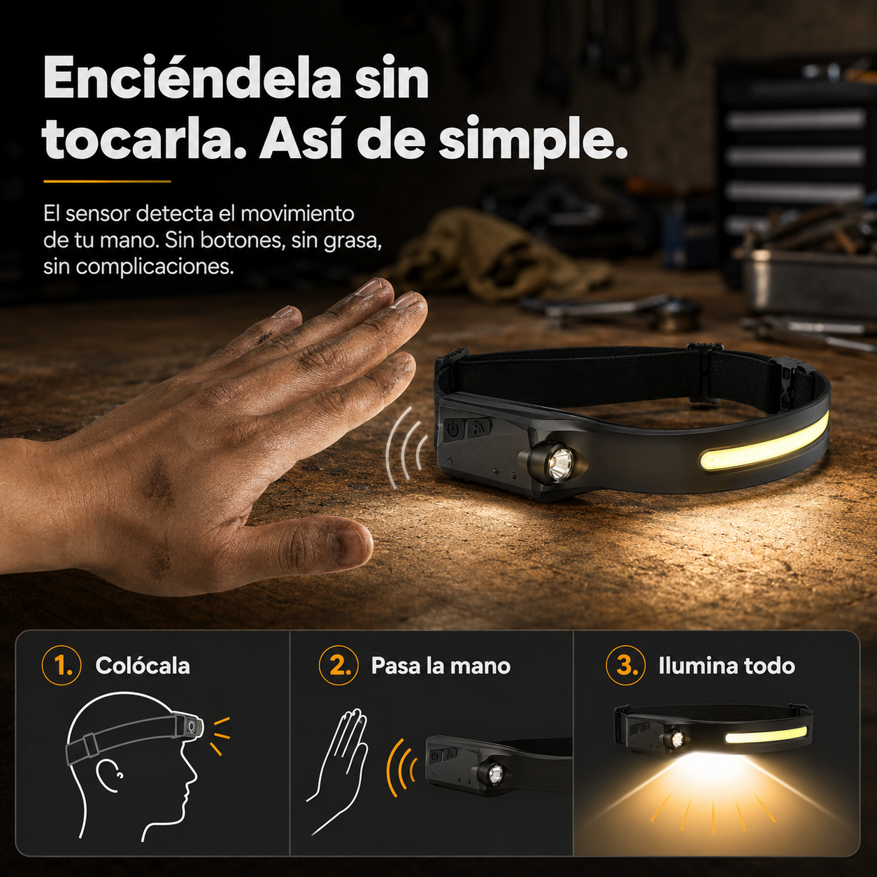 Linterna Led Cintillo Recargable — vista 4