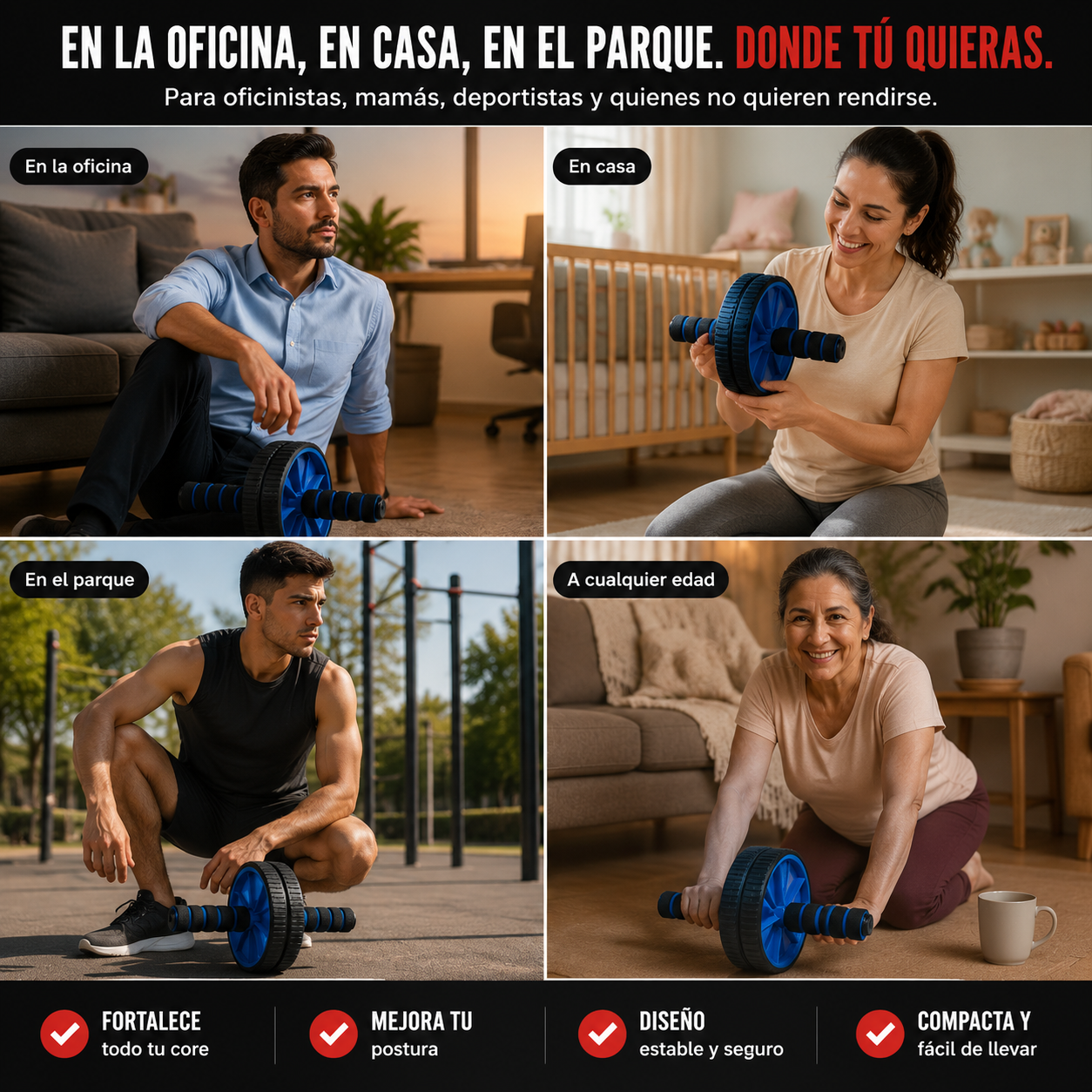Rueda De Ejercicios Abdominales — vista 5