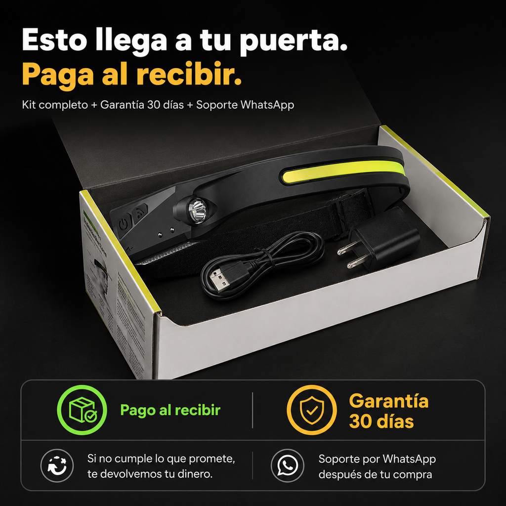 Linterna Led Cintillo Recargable — vista 7